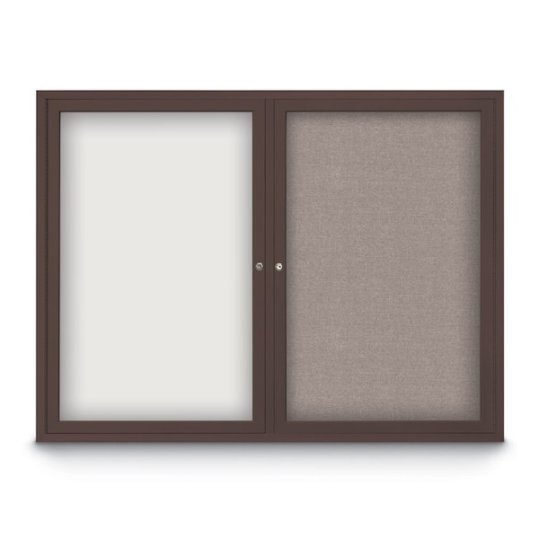 Corkboard, 24"x36", Black/Satin